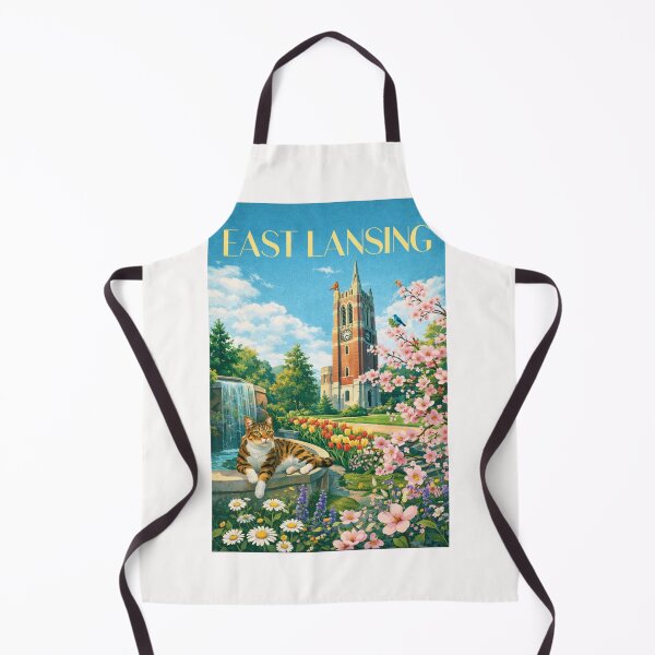 Item preview, East Lansing Michigan Michigan State University Beaumont Tower Ingham County designed and sold by Places On Earth.