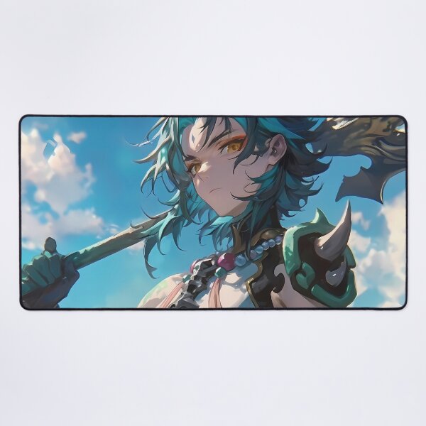 Item preview, Xiao Genshin Impact Anemo Polearm Warrior Under Bright Sky designed and sold by Tokyonomad.