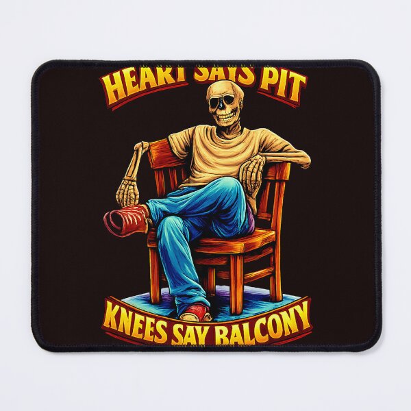Item preview, Funny Concert Shirt – Heart Says Pit Knees Say Balcony, Live Music Humor Tee designed and sold by Societit.