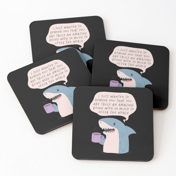 Item preview, Aggressively Supportive Shark Pep Talk Meme designed and sold by wunuhrhzjx25.