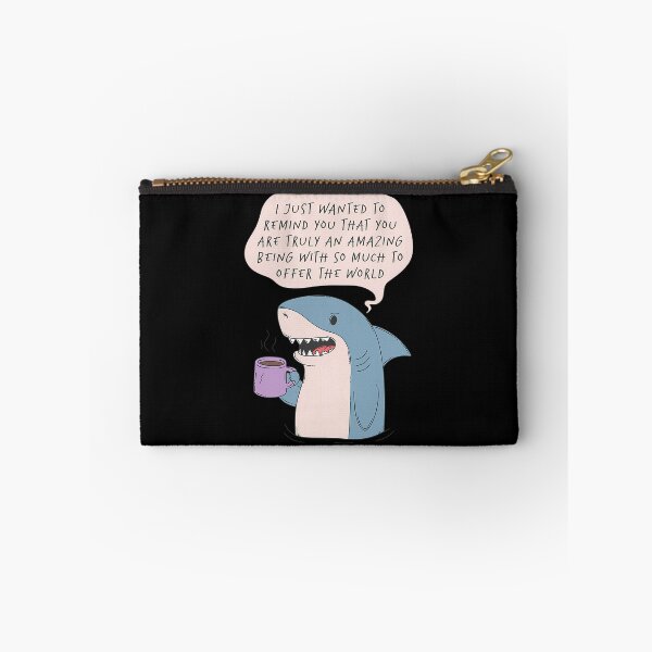 Item preview, Aggressively Supportive Shark Pep Talk Meme designed and sold by wunuhrhzjx25.