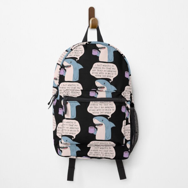 Item preview, Aggressively Supportive Shark Pep Talk Meme designed and sold by wunuhrhzjx25.