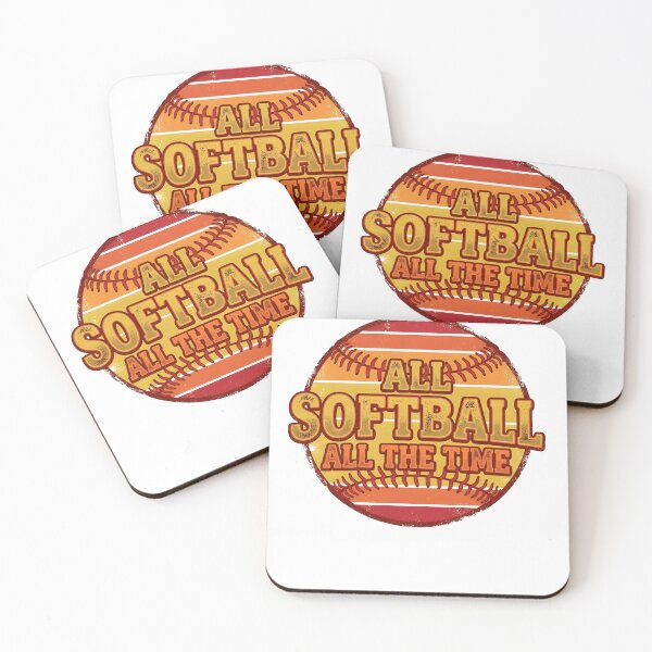 Item preview, Cute All Softball All The Time Girls Softball Retro Graphic designed and sold by NADIASHOP86.
