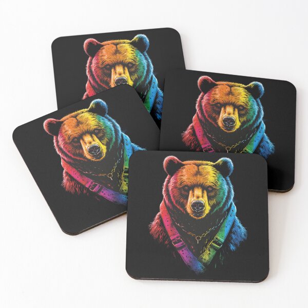 Item preview, Proud Rainbow Bear Gay Pride Art Illustration designed and sold by InkDazzle.