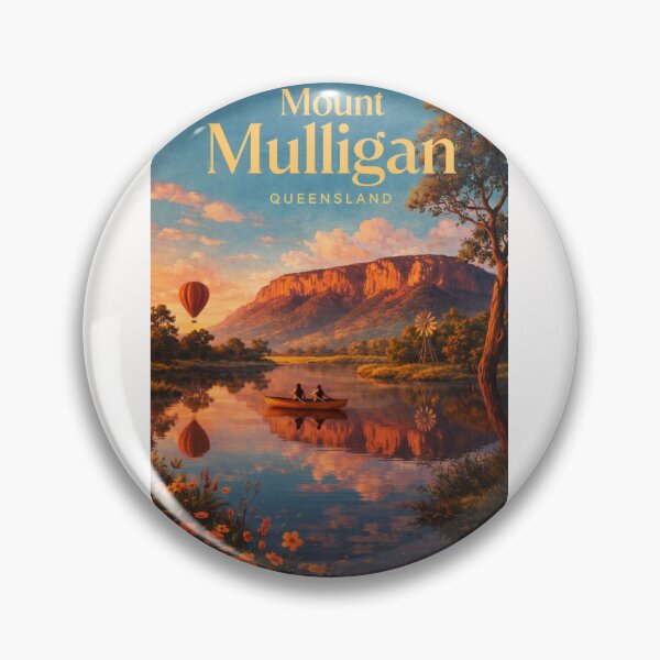 Item preview, Mount Mulligan Sunset Landscape Queensland Outback Atherton Region designed and sold by Places On Earth.