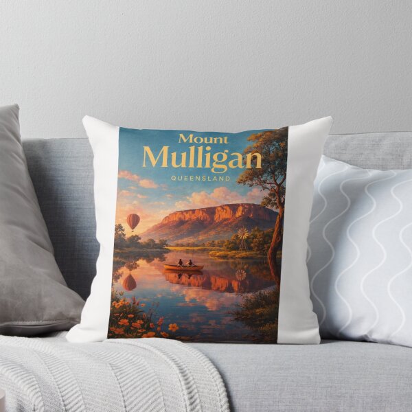 Item preview, Mount Mulligan Sunset Landscape Queensland Outback Atherton Region designed and sold by Places On Earth.