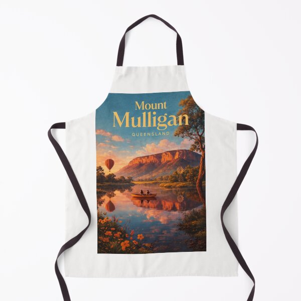 Item preview, Mount Mulligan Sunset Landscape Queensland Outback Atherton Region designed and sold by Places On Earth.