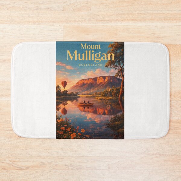 Item preview, Mount Mulligan Sunset Landscape Queensland Outback Atherton Region designed and sold by Places On Earth.