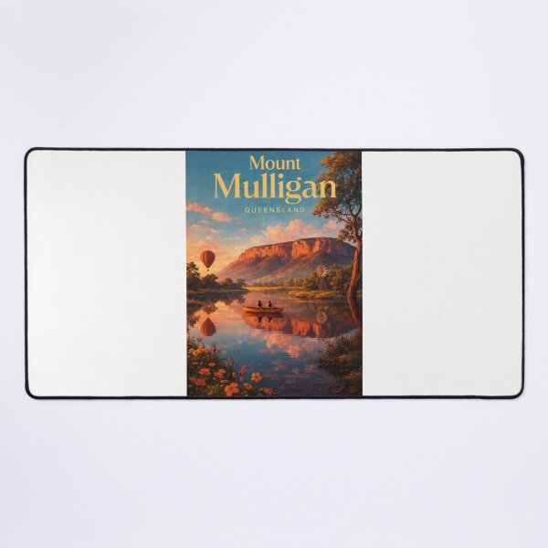 Item preview, Mount Mulligan Sunset Landscape Queensland Outback Atherton Region designed and sold by Places On Earth.