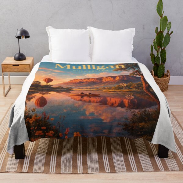 Item preview, Mount Mulligan Sunset Landscape Queensland Outback Atherton Region designed and sold by Places On Earth.
