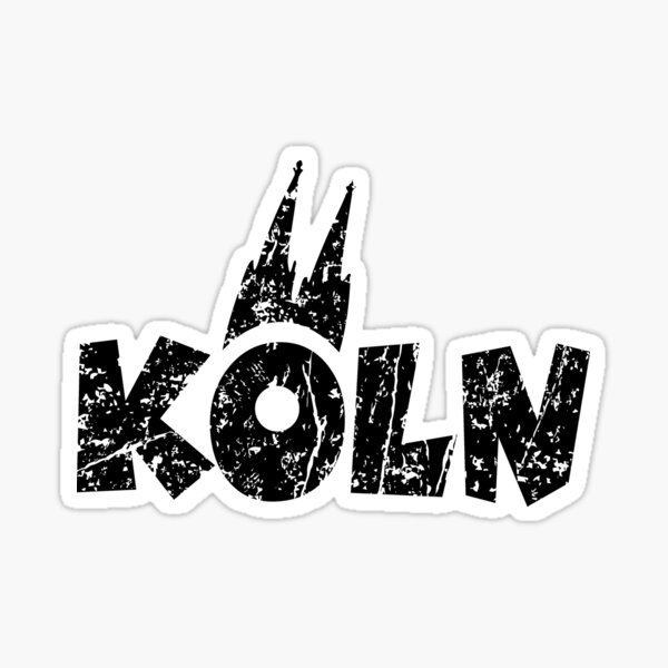 Köln Distressed mit Kölner Dom Sticker