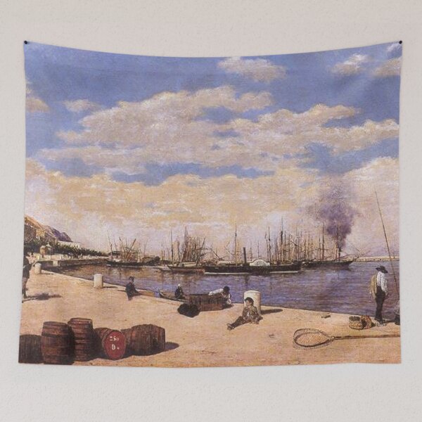 Item preview, View of the Port of Alicante designed and sold by SharonTheFirst.