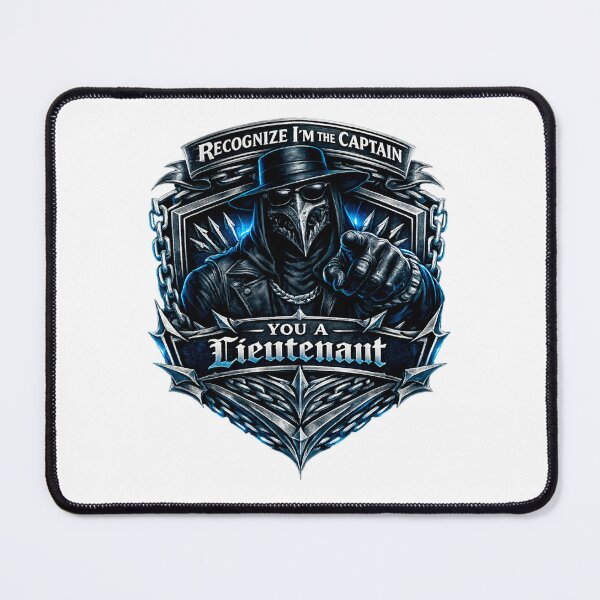 Item preview, Recognize I’m the Captain, You a Lieutenant – Dark Streetwear Badge designed and sold by RedPiperStudio.