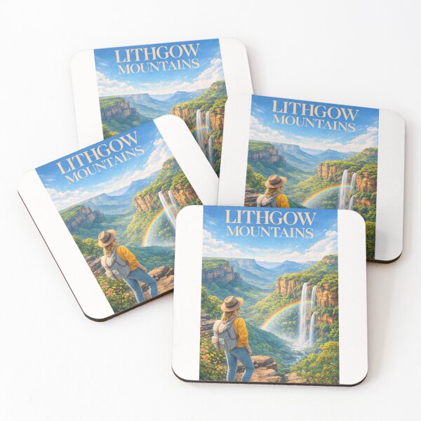 Item preview, Lithgow Blue Mountains New South Wales Scenic Valley and Waterfall Vista designed and sold by Places On Earth.