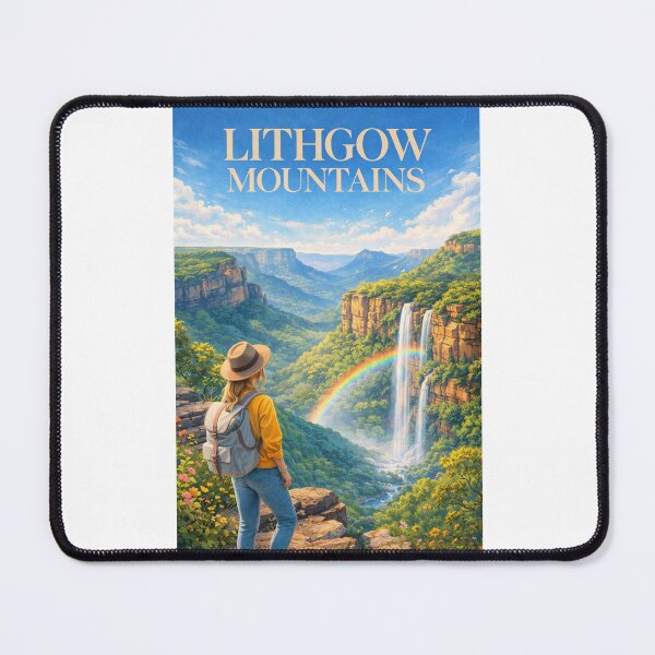 Item preview, Lithgow Blue Mountains New South Wales Scenic Valley and Waterfall Vista designed and sold by Places On Earth.