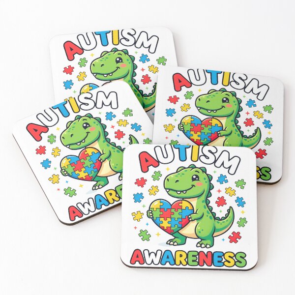 Item preview, unny Autism Awareness Dinosaur Puzzle Kids Dino Lover Illustration designed and sold by NADIASHOP86.