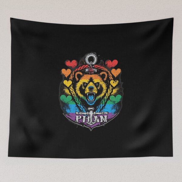 Item preview, LGBTQ Pride Bear Sailor – Rainbow Gay Bear Art designed and sold by InkDazzle.