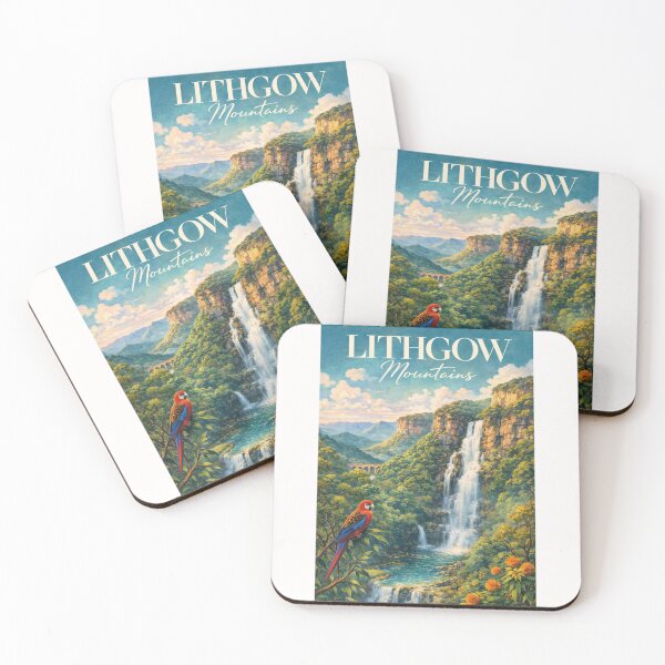 Item preview, Lithgow Blue Mountains Waterfall Valley with Native Wildlife New South Wales designed and sold by Places On Earth.