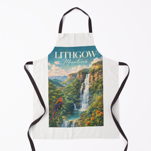Item preview, Lithgow Blue Mountains Waterfall Valley with Native Wildlife New South Wales designed and sold by Places On Earth.