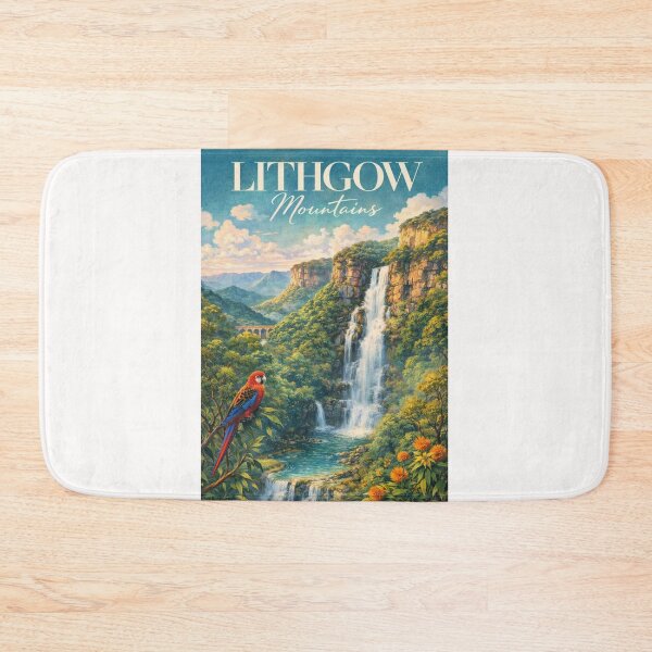Item preview, Lithgow Blue Mountains Waterfall Valley with Native Wildlife New South Wales designed and sold by Places On Earth.