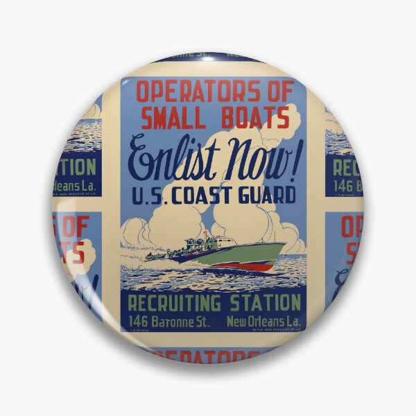 Item preview, Military Boat Recruitment Coast Guard Advertisement Poster : Vintage designed and sold by artofuniverse.