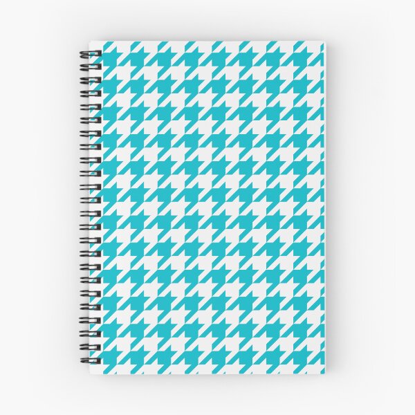 Item preview, White And Cyan Houndstooth Pattern designed and sold by pattern-archive.