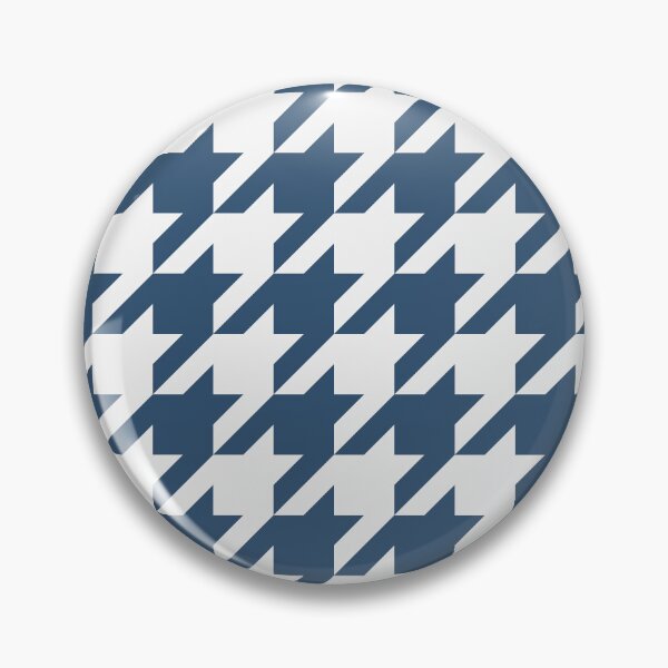 Item preview, White And Denim Houndstooth Pattern designed and sold by pattern-archive.