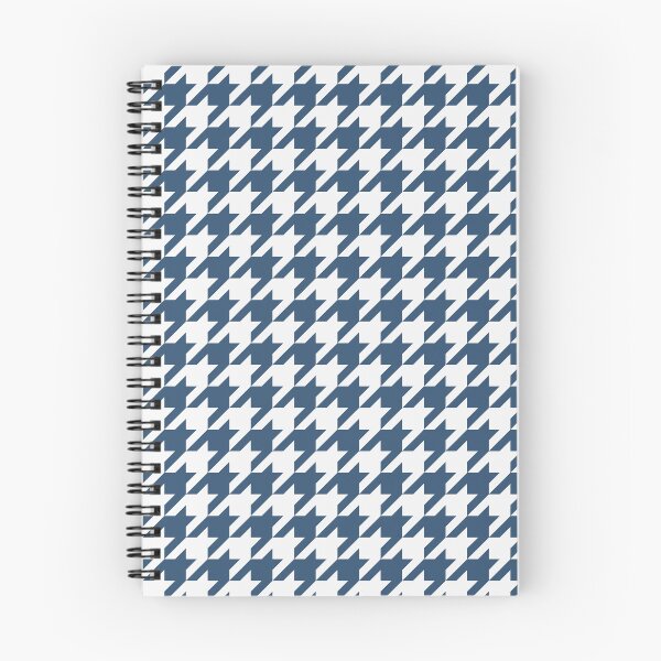 Item preview, White And Denim Houndstooth Pattern designed and sold by pattern-archive.