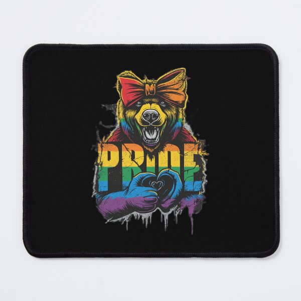 Item preview, Rainbow bear pride – Colorful LGBTQ Gay Art designed and sold by InkDazzle.