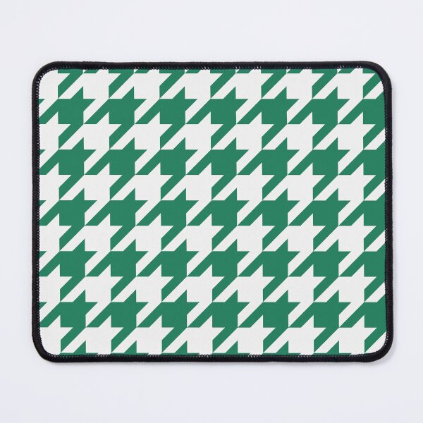 Item preview, White And Green Houndstooth Pattern designed and sold by pattern-archive.