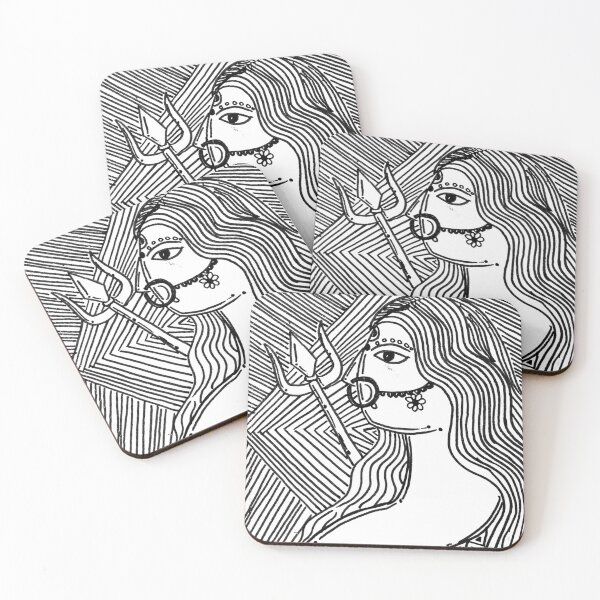Item preview, Tribal Goddess with Trident (art by : RAMEN SAHA) designed and sold by RawmenX.