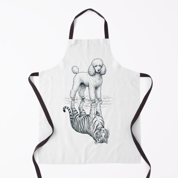 Item preview, Vintage Poodle Reflection Tiger Dog Lover designed and sold by DoodleTortle.
