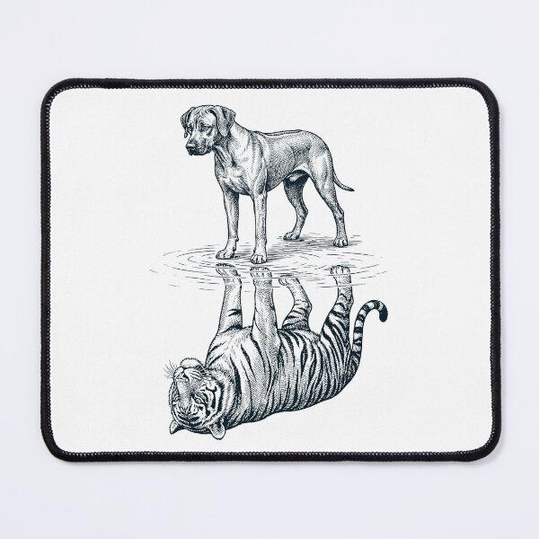 Item preview, Vintage Rhodesian Ridgeback Reflection Tiger Dog Lover designed and sold by DoodleTortle.