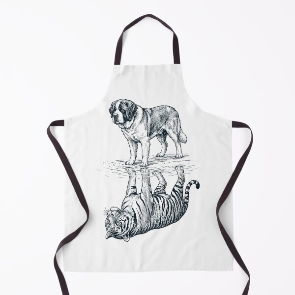 Item preview, Vintage Saint Bernard Reflection Tiger Dog Lover designed and sold by DoodleTortle.