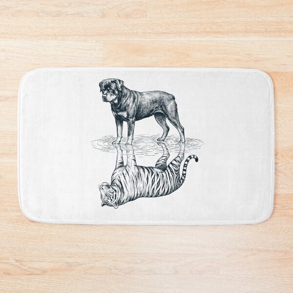 Item preview, Vintage Rottweiler Reflection Tiger Dog Lover designed and sold by DoodleTortle.