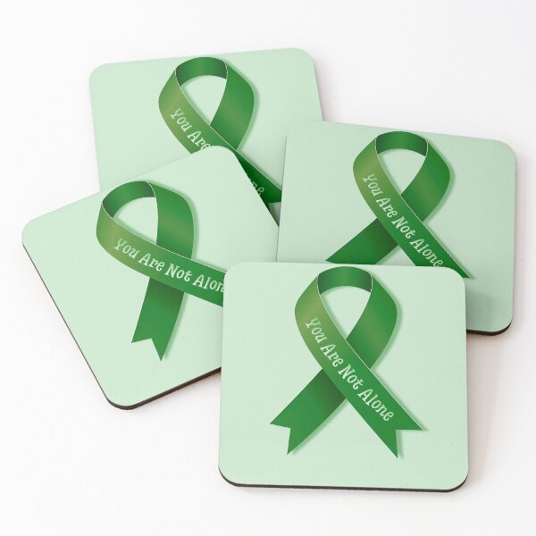 Item preview, You Are Not Alone Mental Health Awareness Ribbon designed and sold by Ivy-Triggs.