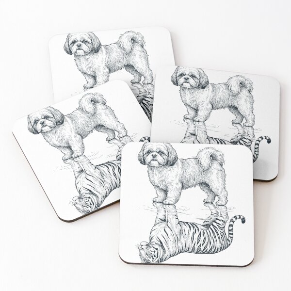 Item preview, Vintage Shih Tzu Reflection Tiger Dog Lover designed and sold by DoodleTortle.