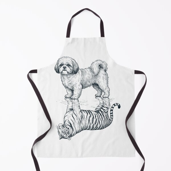 Item preview, Vintage Shih Tzu Reflection Tiger Dog Lover designed and sold by DoodleTortle.