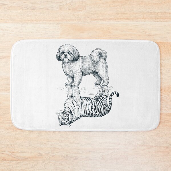 Item preview, Vintage Shih Tzu Reflection Tiger Dog Lover designed and sold by DoodleTortle.