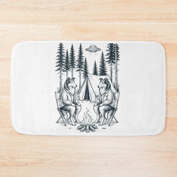 Item preview, Vintage Collie Camping UFO Dog Mom Dad Lover designed and sold by TerryConnells.