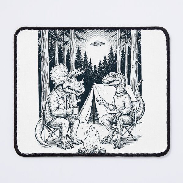 Item preview, Vintage Dinosaur Camping UFO Animal Lover designed and sold by TerryConnells.