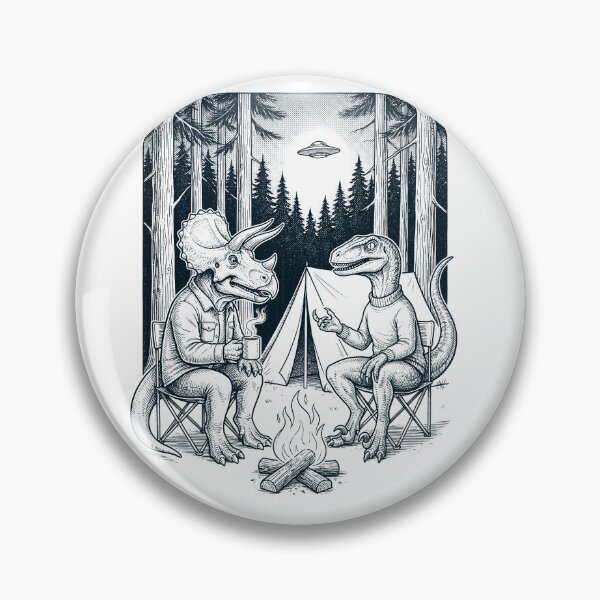 Item preview, Vintage Dinosaur Camping UFO Animal Lover designed and sold by TerryConnells.