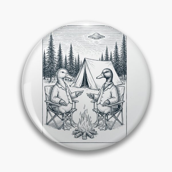 Item preview, Vintage Duck Camping UFO Animal Lover designed and sold by TerryConnells.