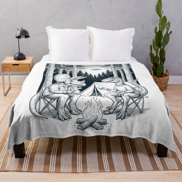 Item preview, Vintage Dinosaur Camping UFO Animal Lover designed and sold by TerryConnells.