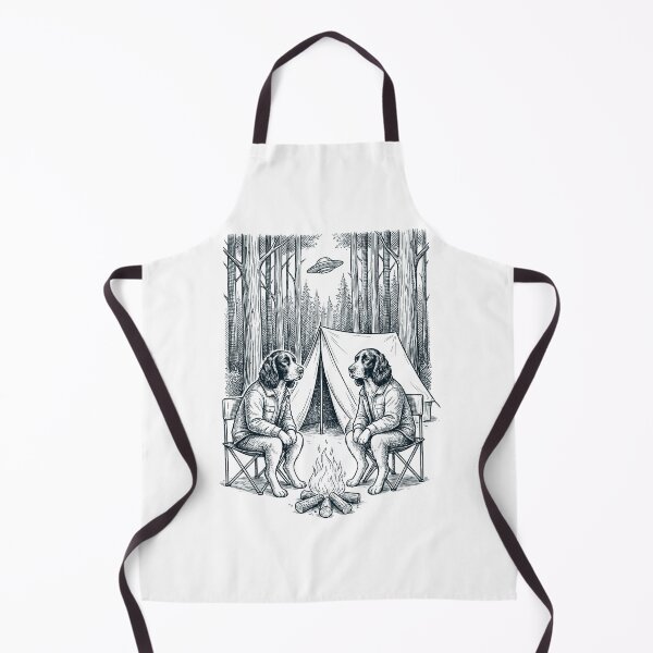 Item preview, Vintage English Springer Spaniel Camping UFO Dog Mom Dad Lover designed and sold by TerryConnells.