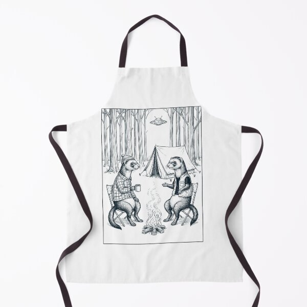 Item preview, Vintage Ferret Camping UFO Animal Lover designed and sold by TerryConnells.