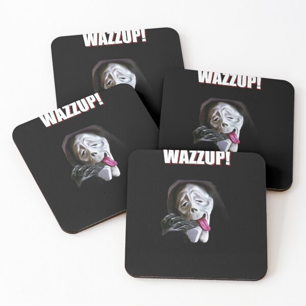 Item preview, Funny Ghostface Meme: Wazzup! | Scary Movie Retro Parody designed and sold by fraseslocas77.