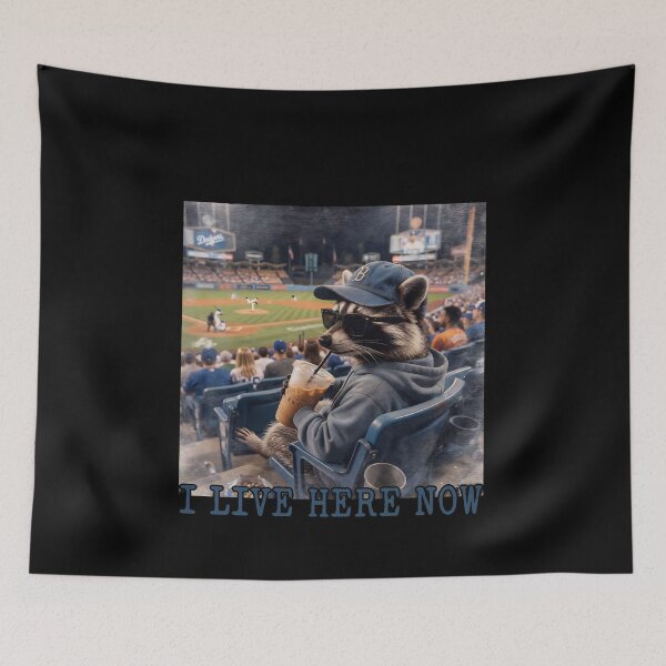 Item preview, I Live Here Now Raccoon designed and sold by Savelievich.