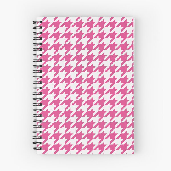 Item preview, White And Hot Pink Houndstooth Pattern designed and sold by pattern-archive.