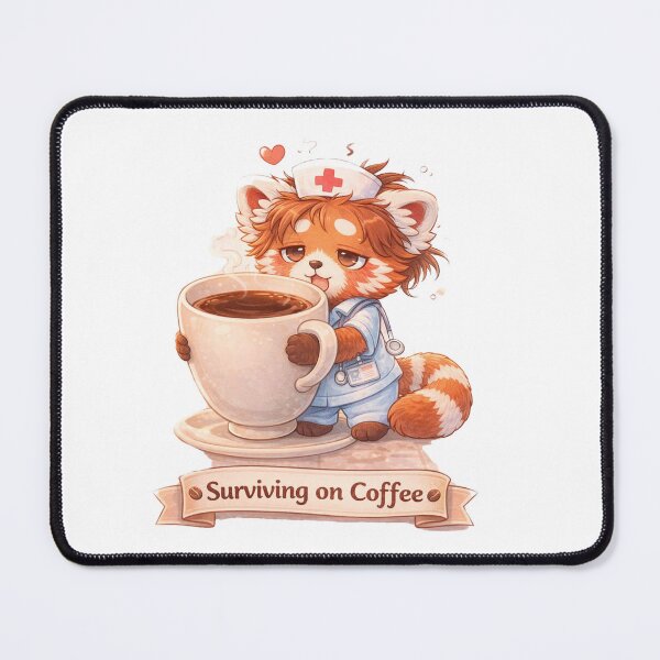 Item preview, Surviving on Coffee – Nurse Panda designed and sold by Creative and Humorous Arts.